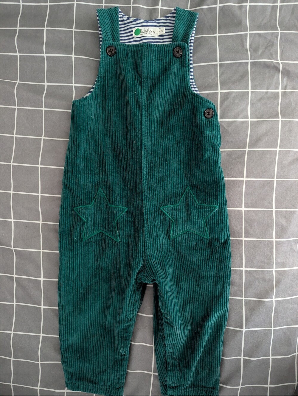 Boden dark green cord dungarees